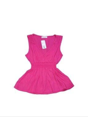 Jon & Anna Womens Small Empire Waist Smocked Blouse Top Business Romantic Fairy